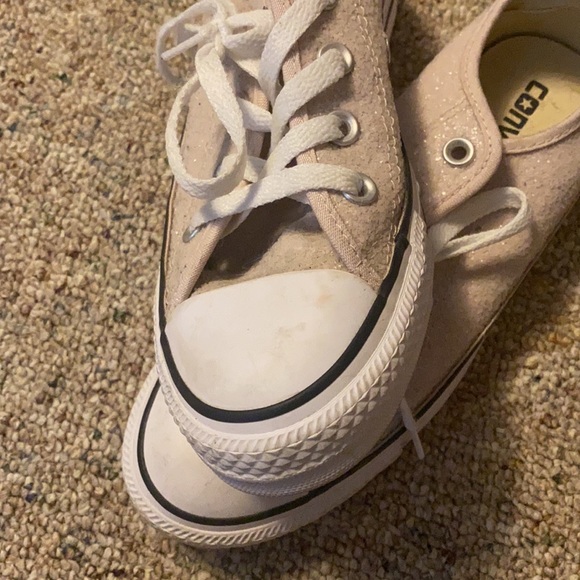 Sparkly pink converse - Picture 2 of 3